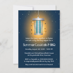 Bug Zapper Summer Party Invitation