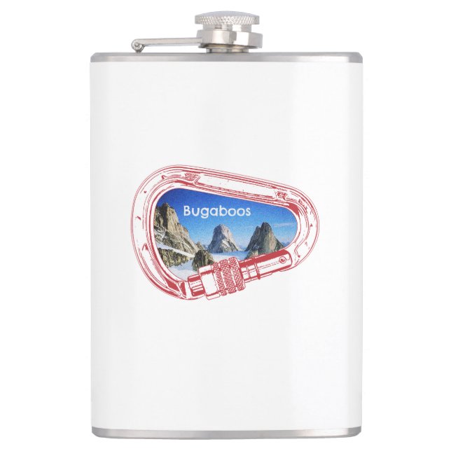 Bugaboos Climbing Carabiner Hip Flask (Front)