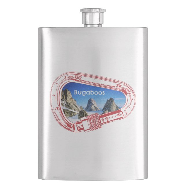 Bugaboos Climbing Carabiner Hip Flask (Front)