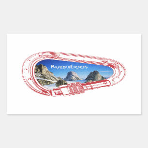 Bugaboos Climbing Carabiner Sticker