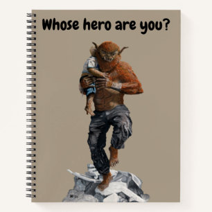 Bugbear Hero Child Rescue Fantasy Art Notebook