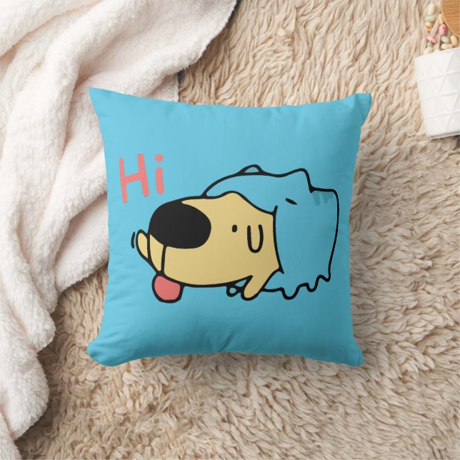 BugCat Capoo cat and DogDog, Kawaii Comic Cat dog Throw Pillow (Blanket)