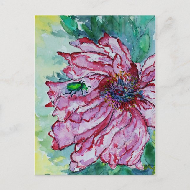 Bugged Flowers Postcard (Front)