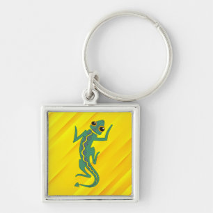 Buggi Green Lizard Artistic Clipart-27847 Keychain
