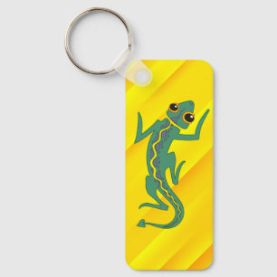 Buggi Green Lizard Artistic Clipart-27847 Keychain