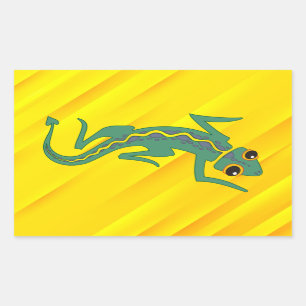 Buggi Green Lizard Artistic Clipart-27847 Sticker