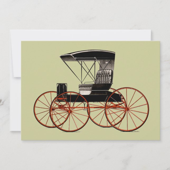 Buggies and Carriages Invitations (Front)