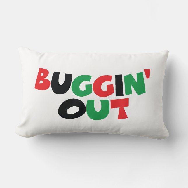 Buggin' Out Lumbar Pillow (Front)
