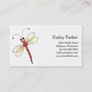 Buggin' You Too · Red Dragonfly Business Card