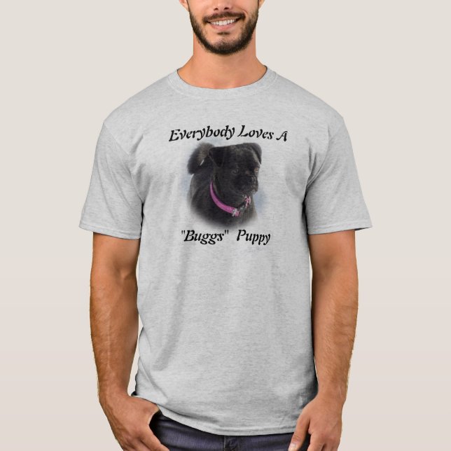 "Buggs"  Puppy t-shirt-customize T-Shirt (Front)