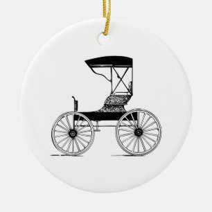 Buggy Ceramic Ornament