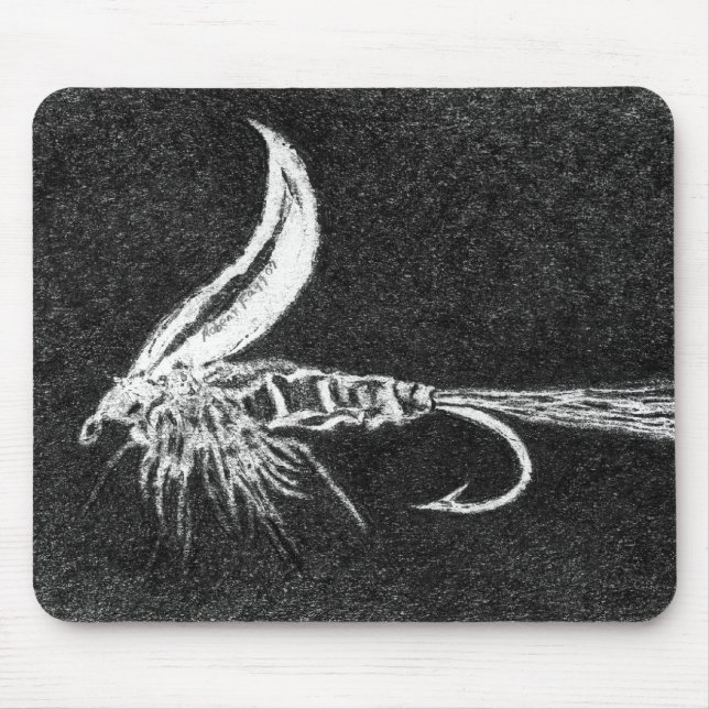 "Buggy Fly" Trout Fly Mousepad (Front)