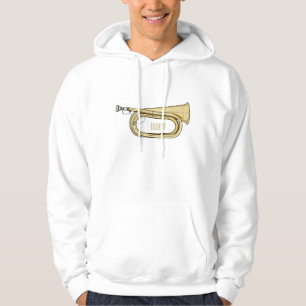 Bugle cartoon illustration  hoodie