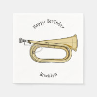 Bugle cartoon illustration