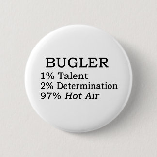 Bugler Hot Air 2 Inch Round Button