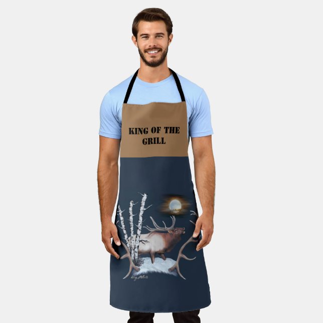 Bugling Bull Elk Apron (Worn)