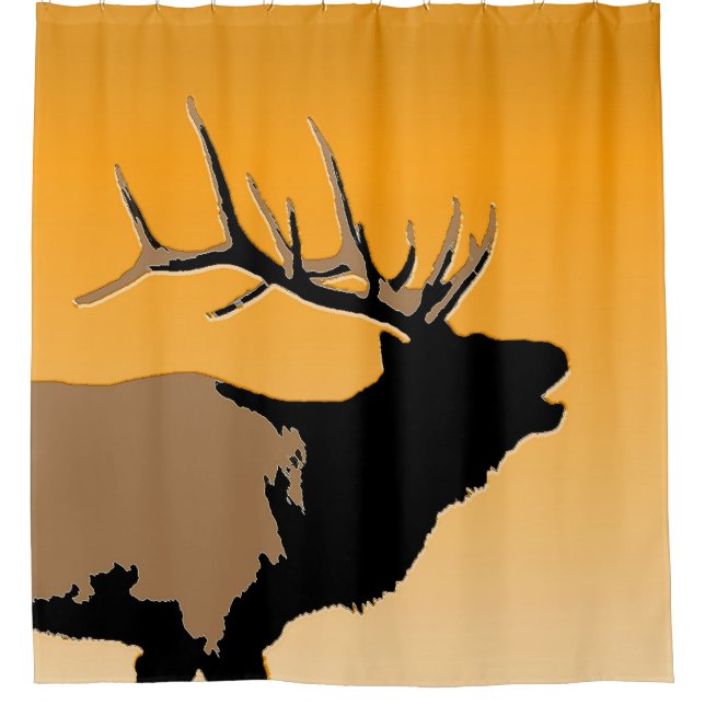 Bugling Bull Elk at Sunset Original Wildlife Art (Front)
