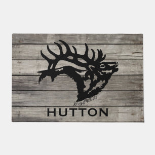 Bugling Bull Elk Doormat