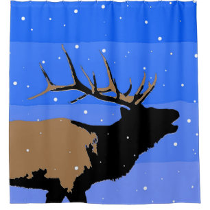 Bugling Elk in Winter - Original Wildlife Art