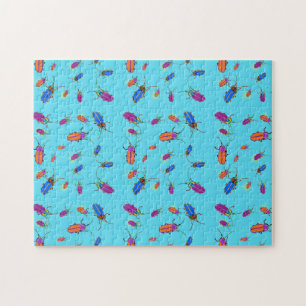 Bugs Abstraits de foudre colorés Puzzles de scie