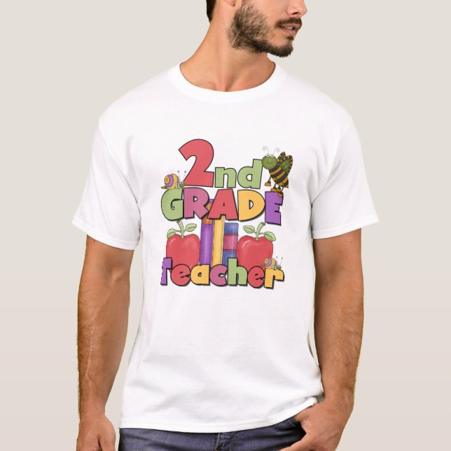 Bugs and Apples 2nd Grade T-Shirt (Front)