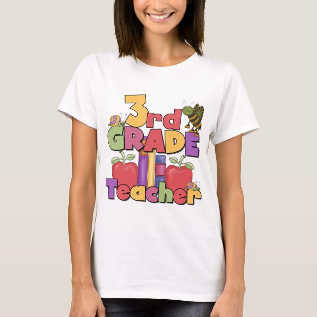 Bugs and Apples 3rd Grade Tshirts and Gift (Front)