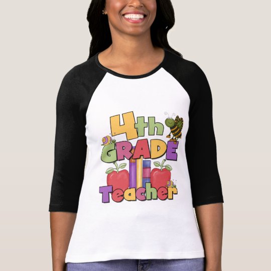 Bugs and Apples 4th Grade Tshirts and Gifts