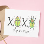 Bugs and Kisses I Miss You Insect School Postcard<br><div class="desc">A fun, colourful insect theme postcard to let your students know you're thinking of them! Customize with whatever you want to say, or contact me and I'm happy to help with personalizing! These love bugs will be a sweet and fun surprise for your students (or teacher!) to receive in the...</div>