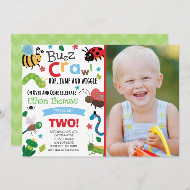 Bugs Anniversaire Invitation Bogues Bugs Anniversa (Devant / Derrière)