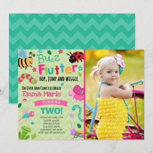 Bugs Anniversaire Invitation Fille Bugs Rose