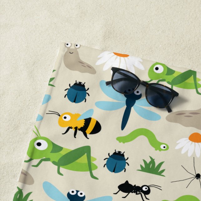 Bugs Beach Towel (In Situ)