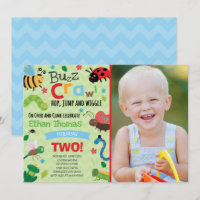 Bugs Birthday Invitation Boy Bugs Birthday Party