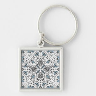 Bugs, black and blue keychain
