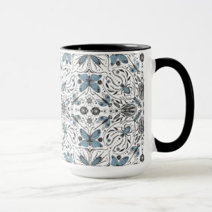 Bugs, black and blue mug