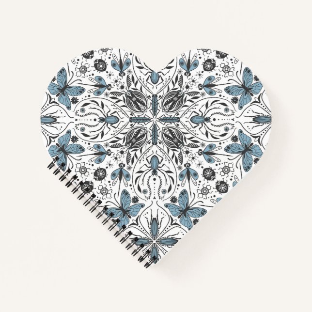 Bugs, black and blue notebook (Front)