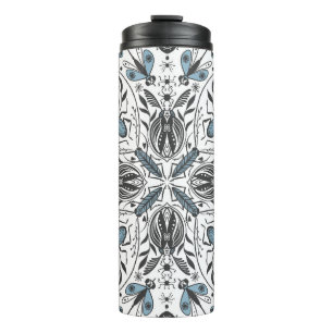 Bugs, black and blue thermal tumbler