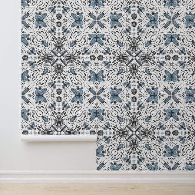 Bugs, black and blue wallpaper (Application)