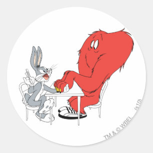 BUGS BUNNY™ and Gossamer Classic Round Sticker