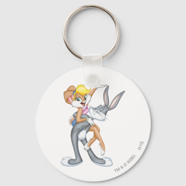 BUGS BUNNY™ and Lola Bunny Keychain (Front)