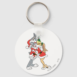 BUGS BUNNY™ and Lola Mistletoe Kiss Keychain