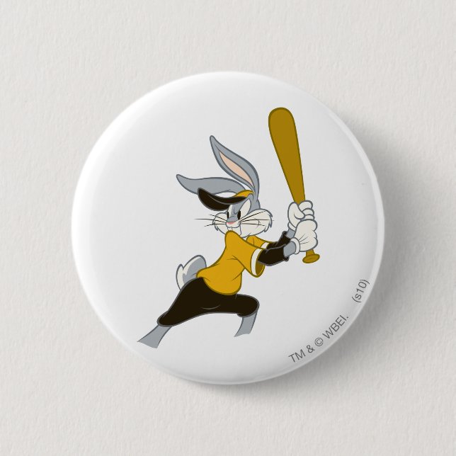 BUGS BUNNY™ Batter's Up 2 Inch Round Button (Front)