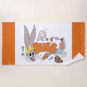 BUGS BUNNY BUILDERS™  BUGS BUNNY™ Sketch Art Beach Towel