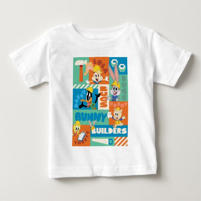 BUGS BUNNY BUILDERS™| Character Grid Pattern Baby T-Shirt (Front)