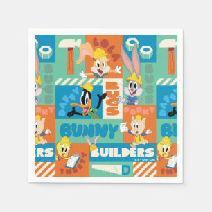 BUGS BUNNY BUILDERS™ Character Grid Pattern Napkin