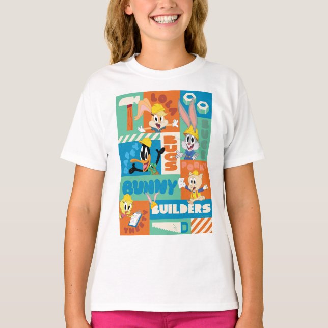 BUGS BUNNY BUILDERS™| Character Grid Pattern T-Shirt (Front)
