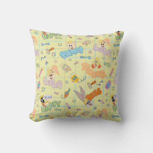 BUGS BUNNY BUILDERS™  Character Sketch Pattern Throw Pillow
