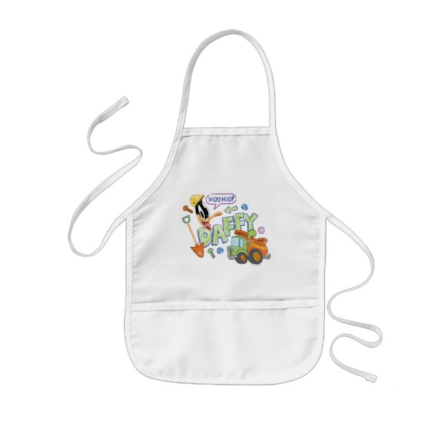 BUGS BUNNY BUILDERS™| DAFFY DUCK™ Sketch Art Kids Apron (Front)