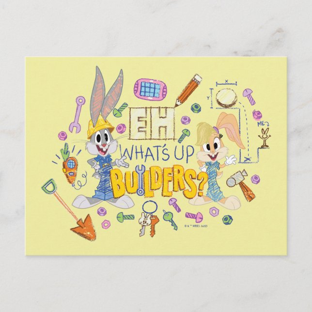 BUGS BUNNY BUILDERS™| Eh, What's Up Builders? Postcard (Front)
