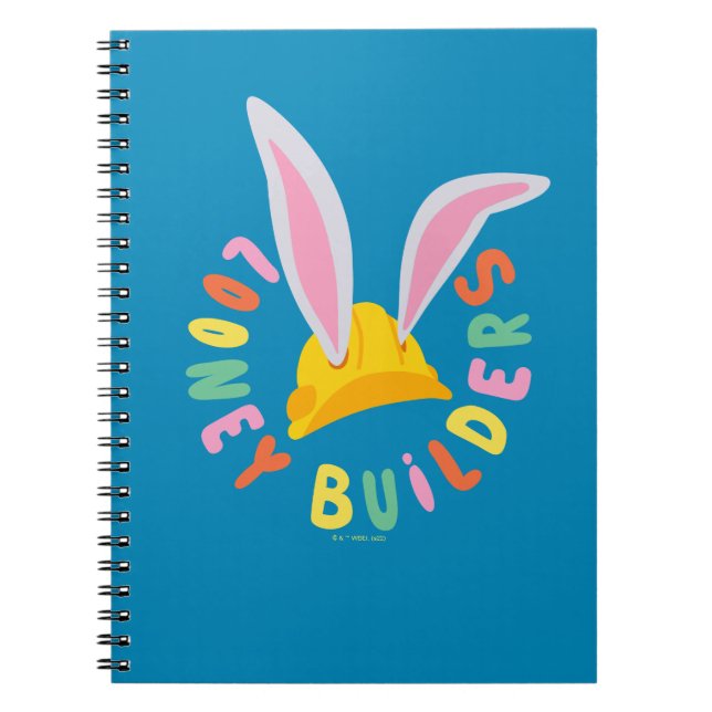 BUGS BUNNY BUILDERS™| Hard Hat Circle Logo Notebook (Front)