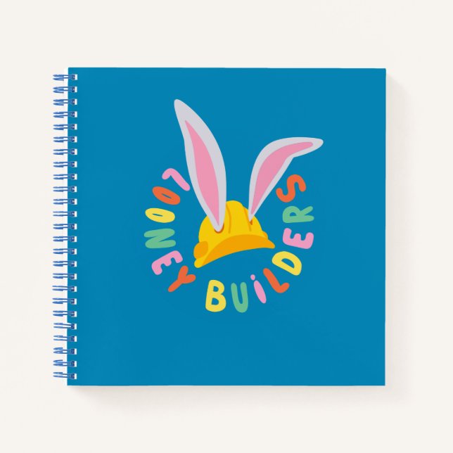 BUGS BUNNY BUILDERS™| Hard Hat Circle Logo Notebook (Front)